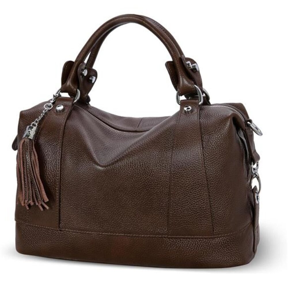Womens Genuine Leather Purse Satchel Tote Bags Ladies Real Leather Bags